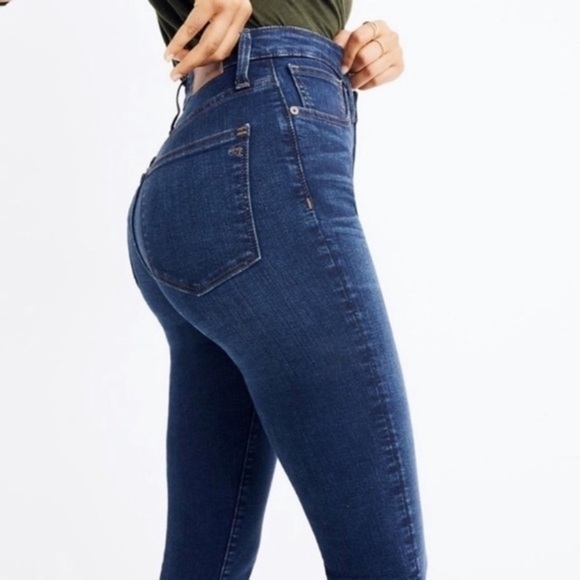 NWT Madewell Dark Wash Curvy High Rise Jeans Sz 24 - Picture 2 of 13